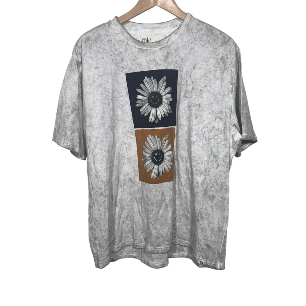 Ted Baker Paarnel smiley daisy-print cotton T-shirt Size XL